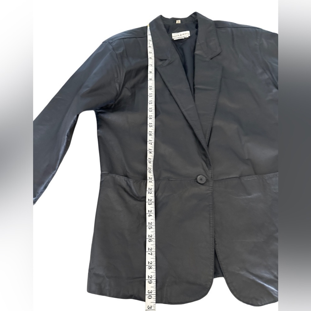 “Leathers by Tibor” Vintage Genuine Leather Black Jacket Size 12 - Picture 6 of 10